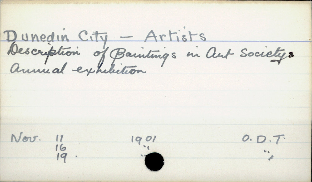 Dunedin City - Artists