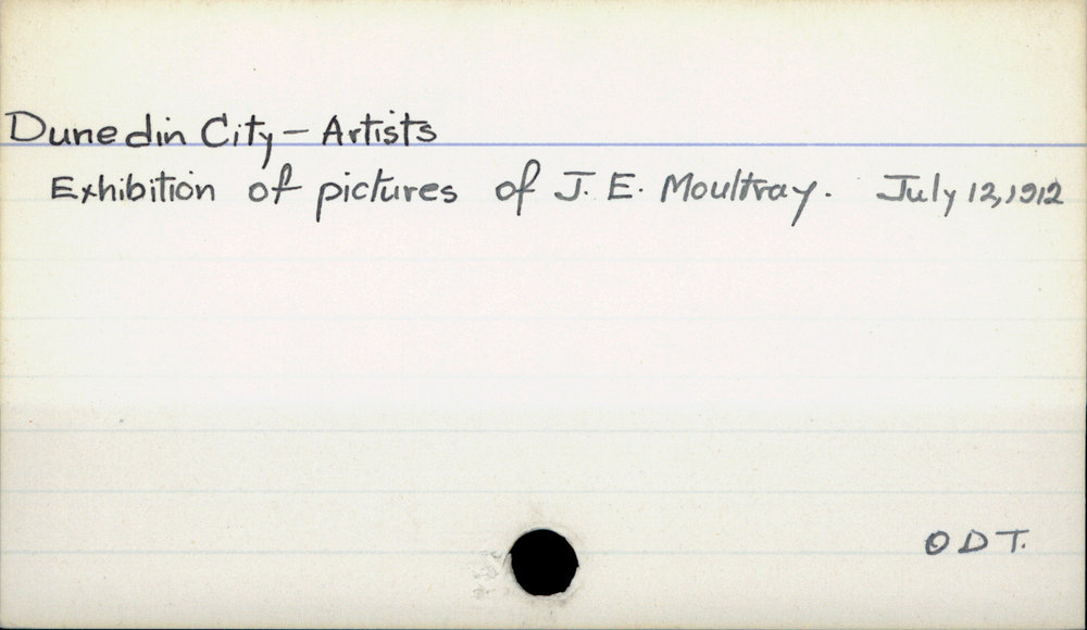 Dunedin City - Artists