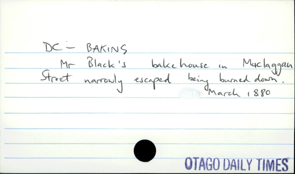 Dunedin City - Baking