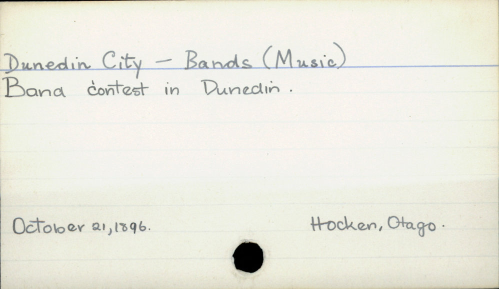 Dunedin City - Bands (Music)