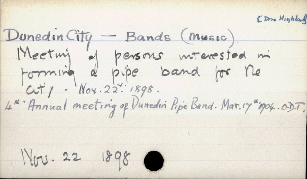Dunedin City - Bands (Music)