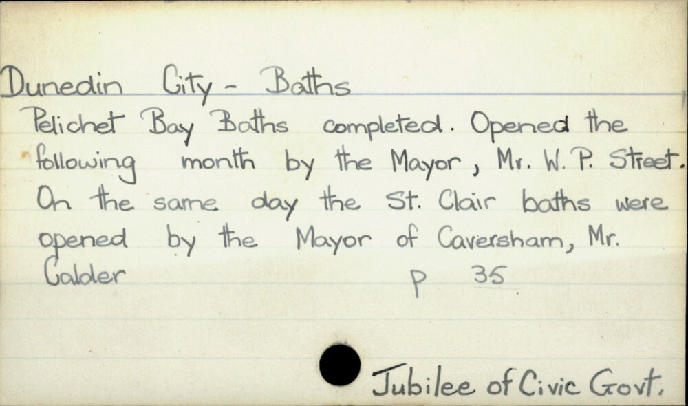 Dunedin City - Baths