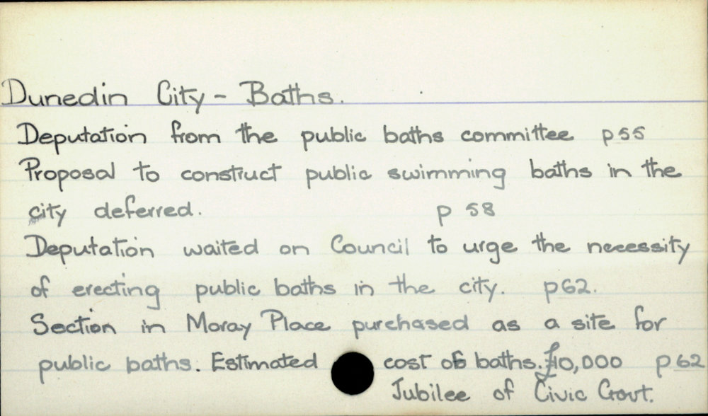 Dunedin City- Baths