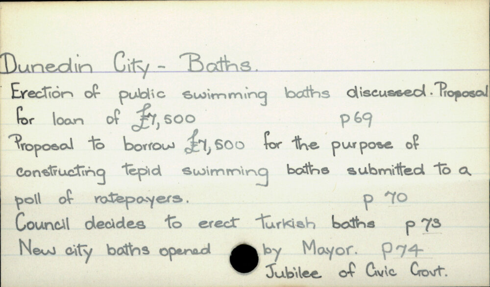 Dunedin City - Baths