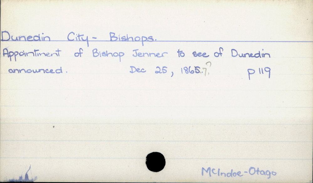 Dunedin City - Bishops