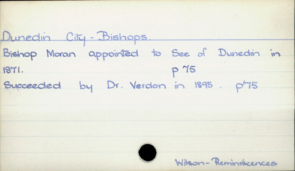 Dunedin City - Bishops