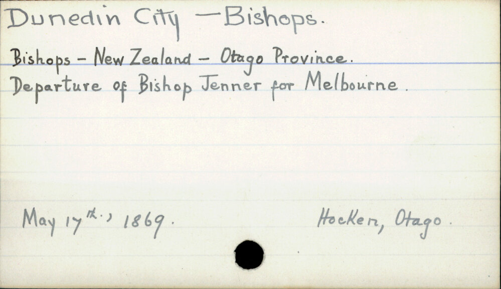 Dunedin City - Bishops