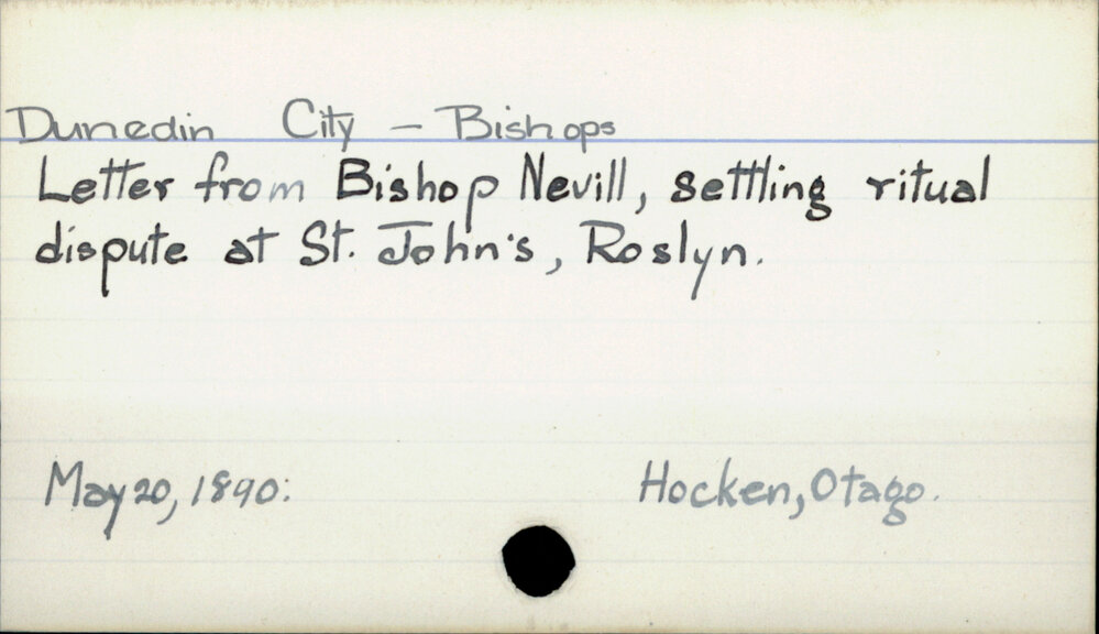 Dunedin City - Bishops