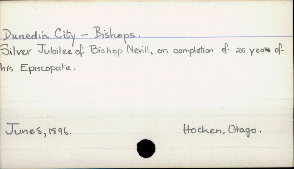Dunedin City - Bishops 
