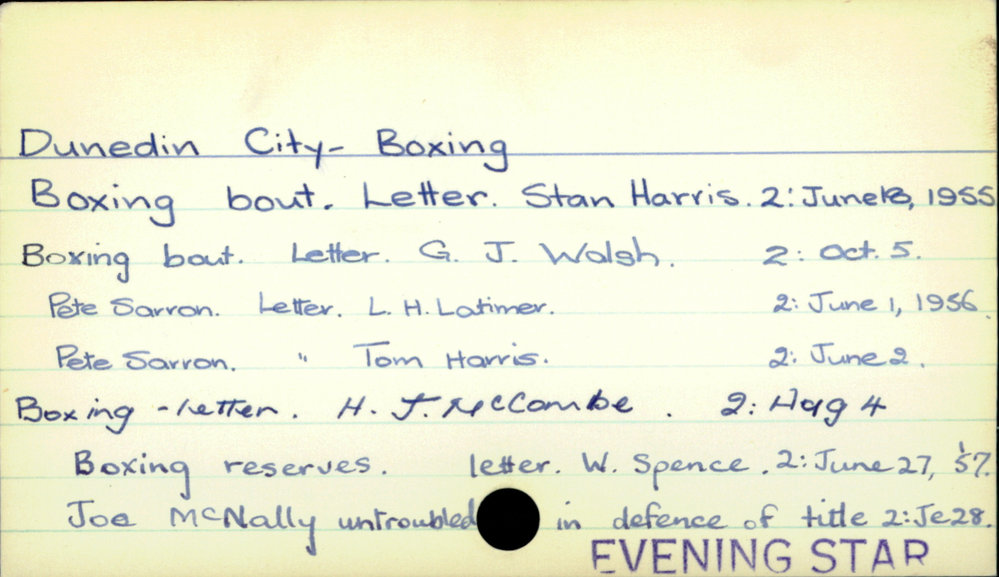 Dunedin City - Boxing