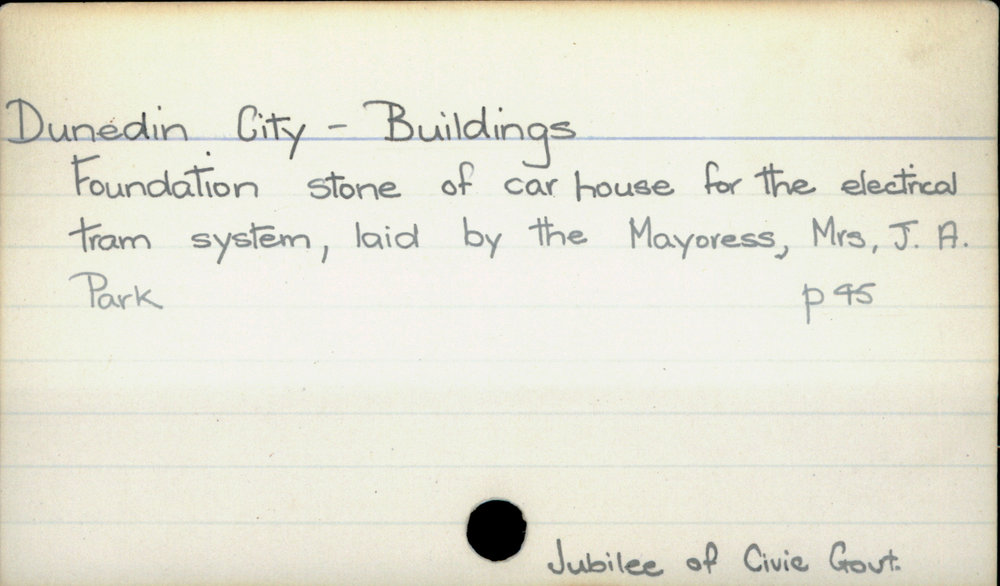Dunedin City - Buildings