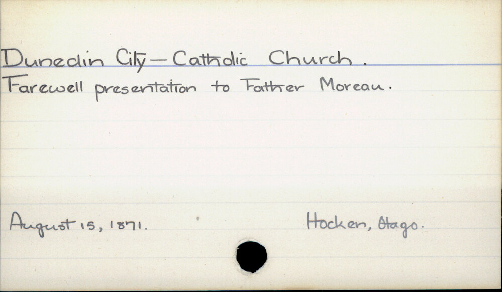 Dunedin City- Catholic Church.