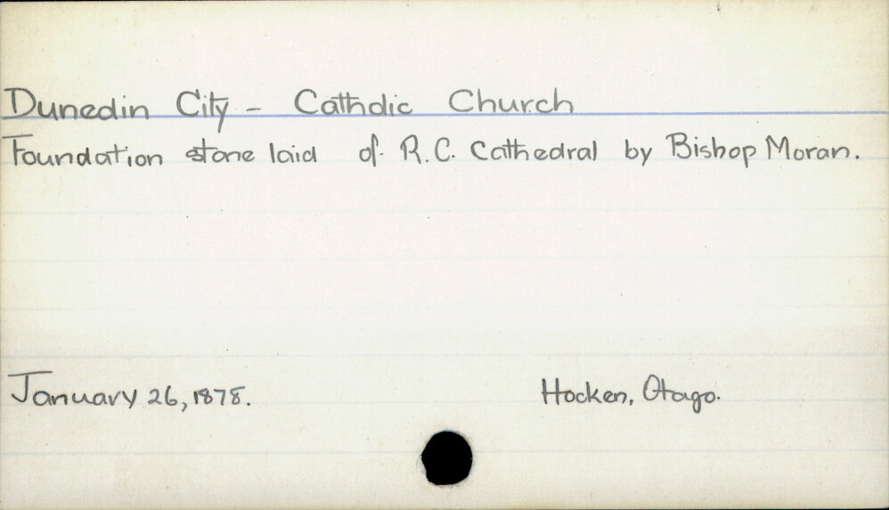 Dunedin City  -  Catholic Church