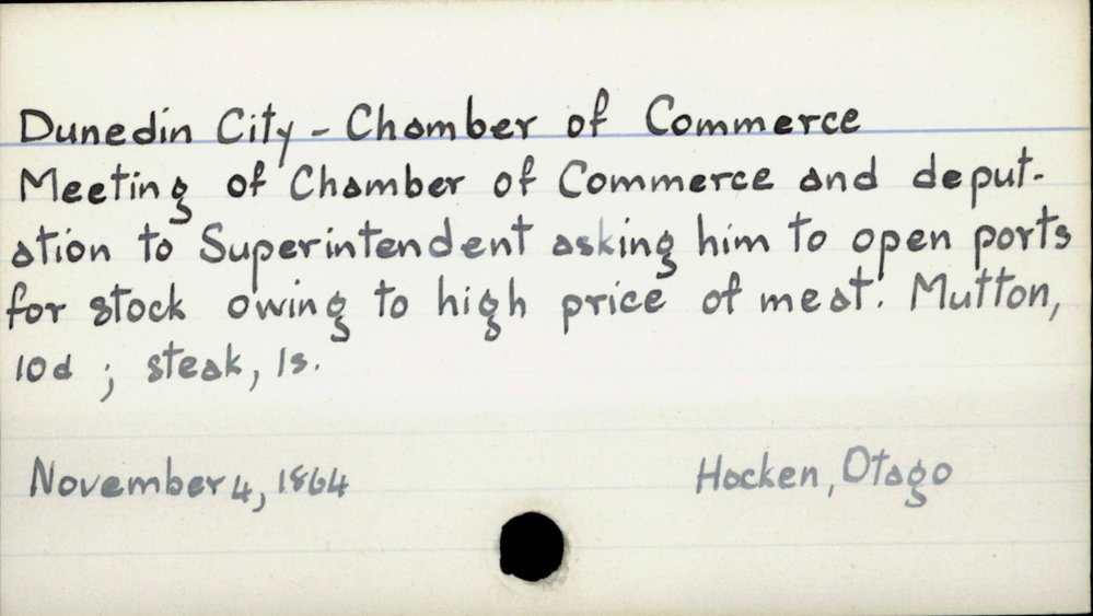 Dunedin City - Chamber of Commerce