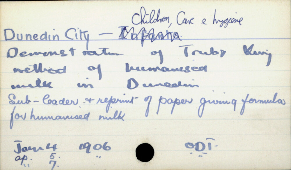 Dunedin City - Children, care and hygiene
