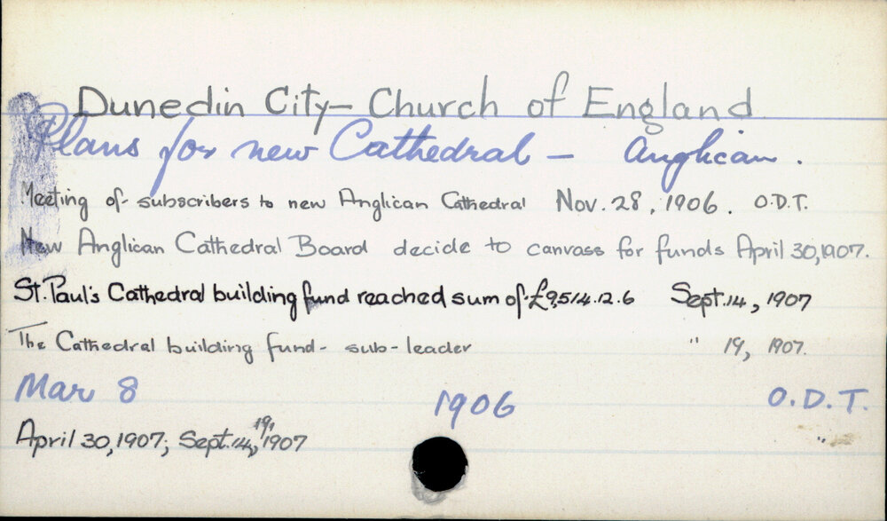 Dunedin City - Church of England