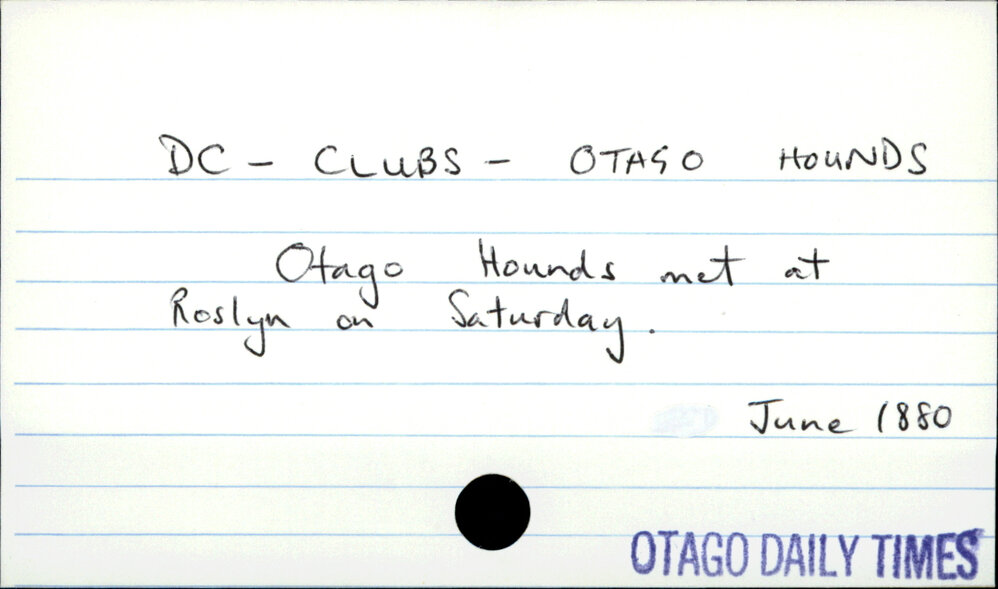 DC - Clubs - Otago Hounds