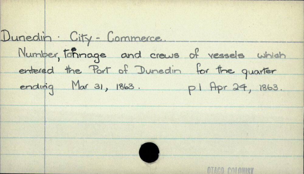 Dunedin City - Commerce