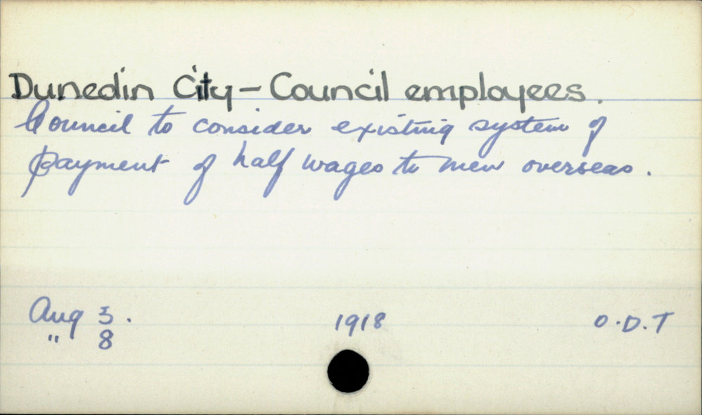Dunedin City - Council employees.