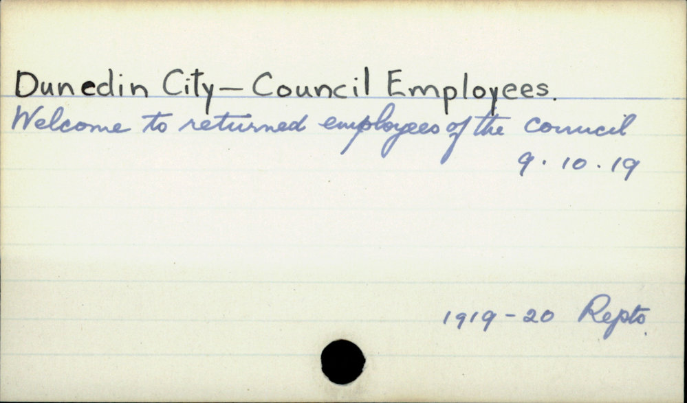 Dunedin City - Council employees