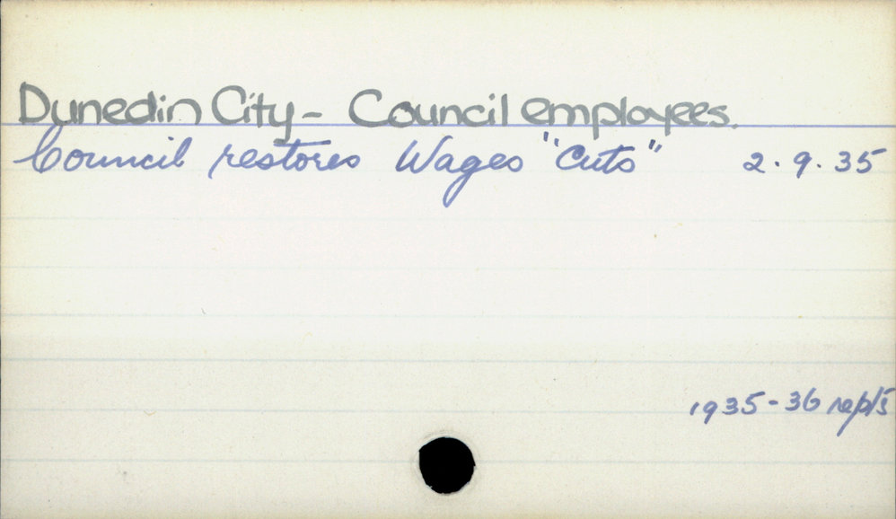 Dunedin City - Council employees.
