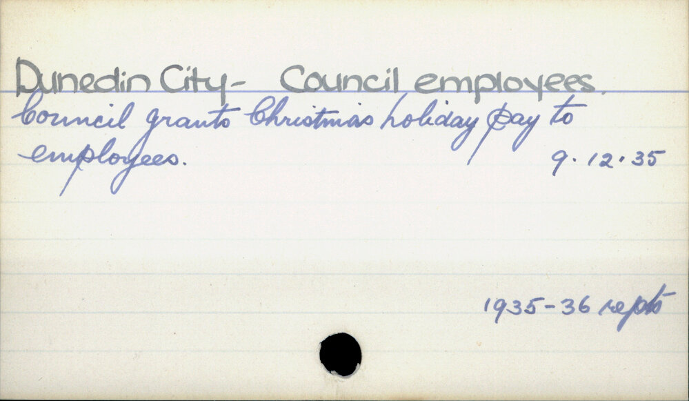 Dunedin City - Council employees