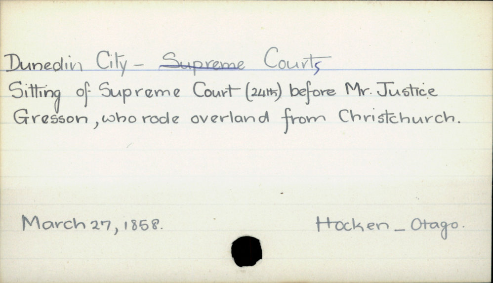Dunedin City - Courts