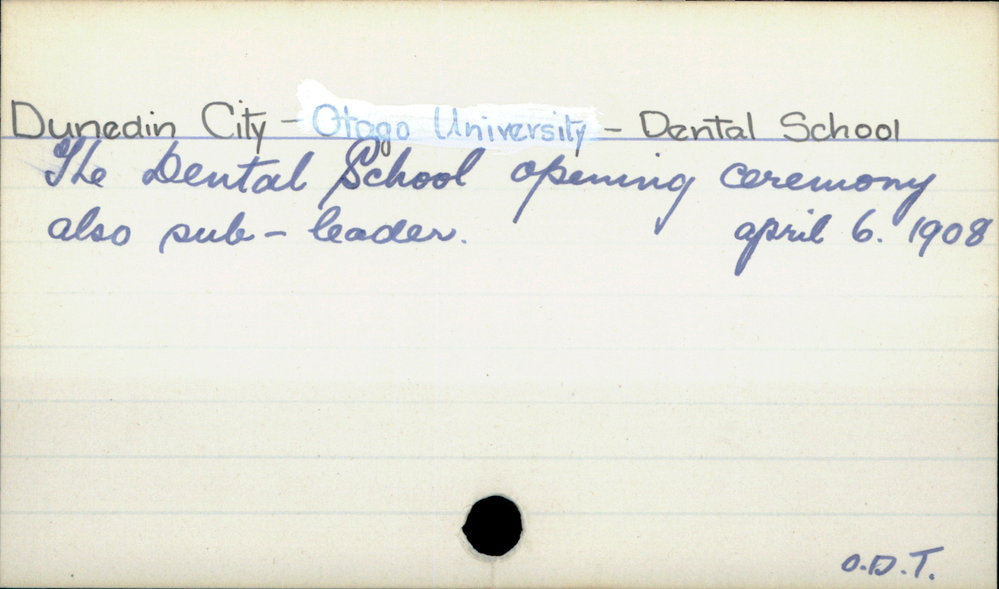 Dunedin City - Dental School