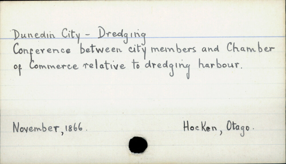 Dunedin City - Dredging