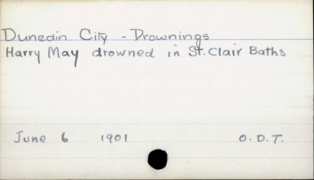 Dunedin City - Drownings