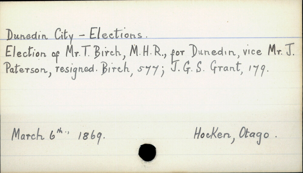 Dunedin City - Elections