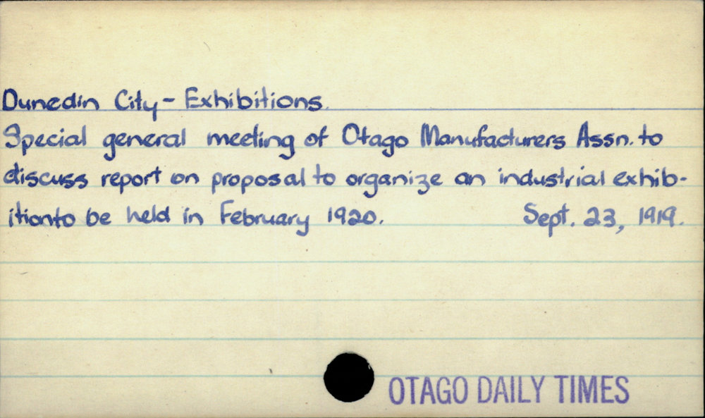 Dunedin City - Exhibitions