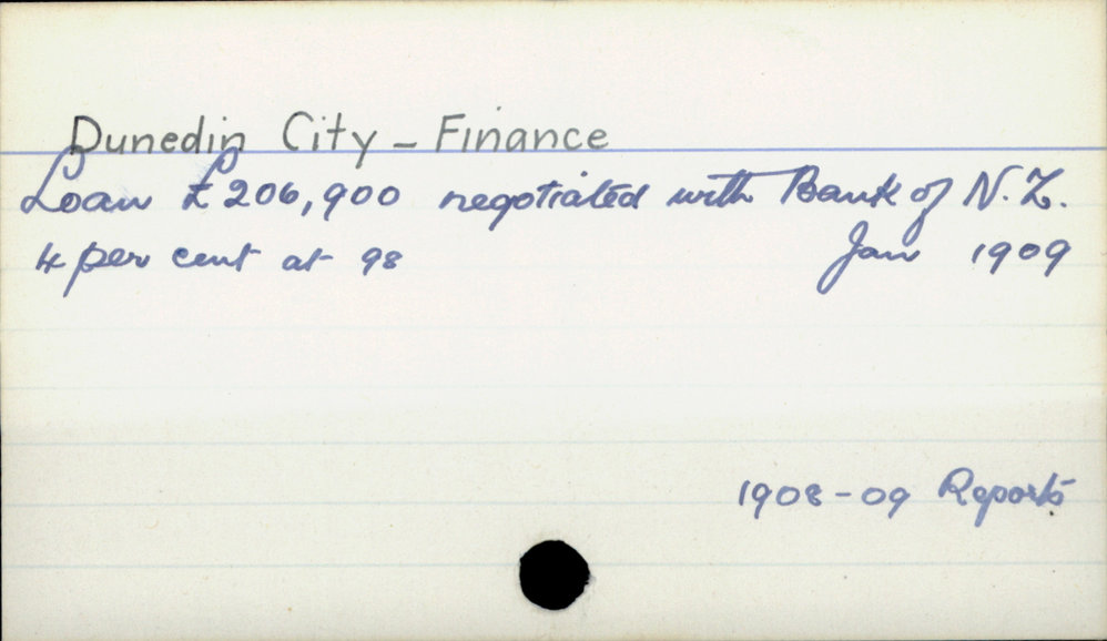 Dunedin City - Finance