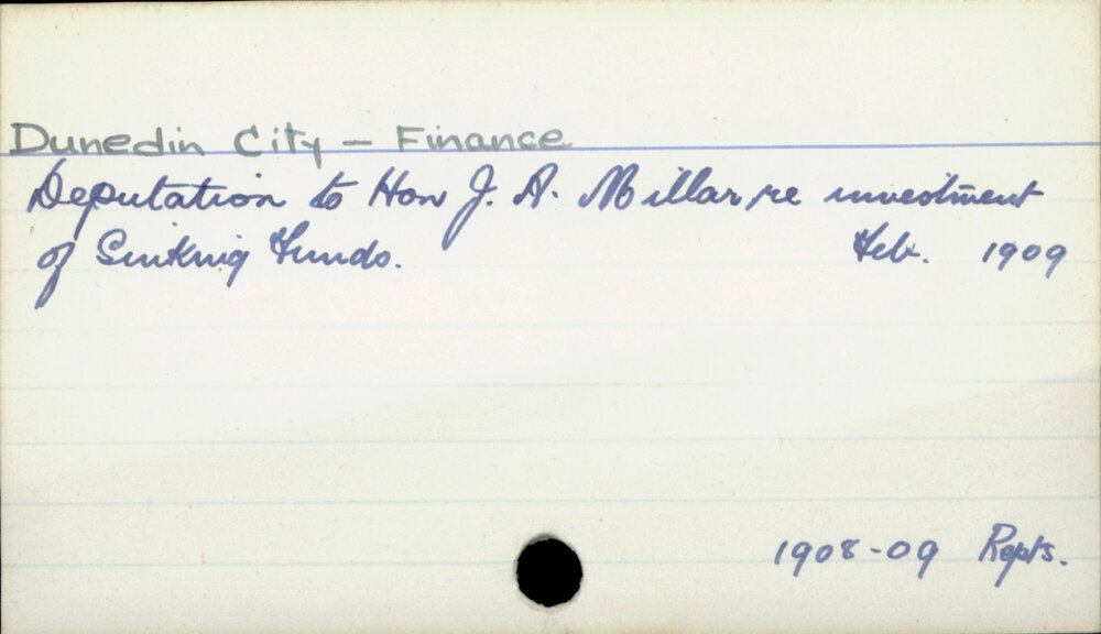 Dunedin City - Finance