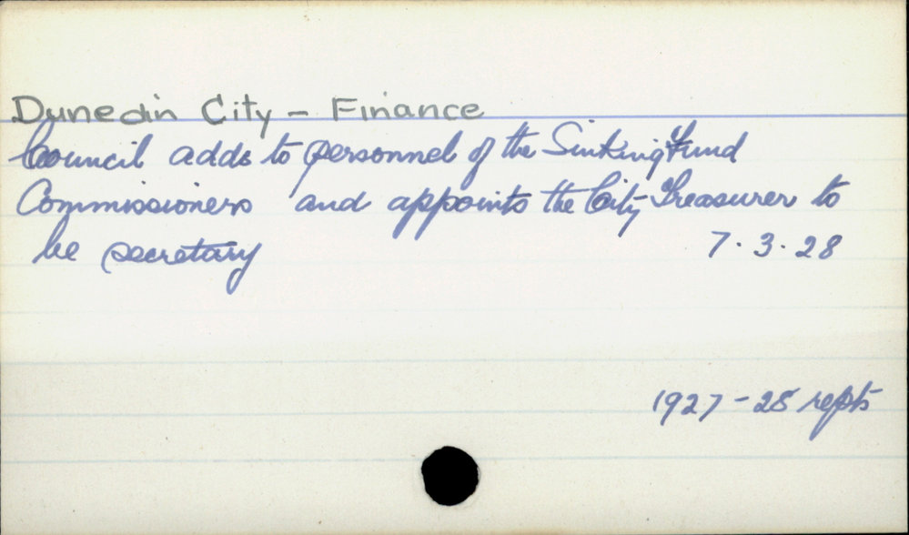 Dunedin City - Finance