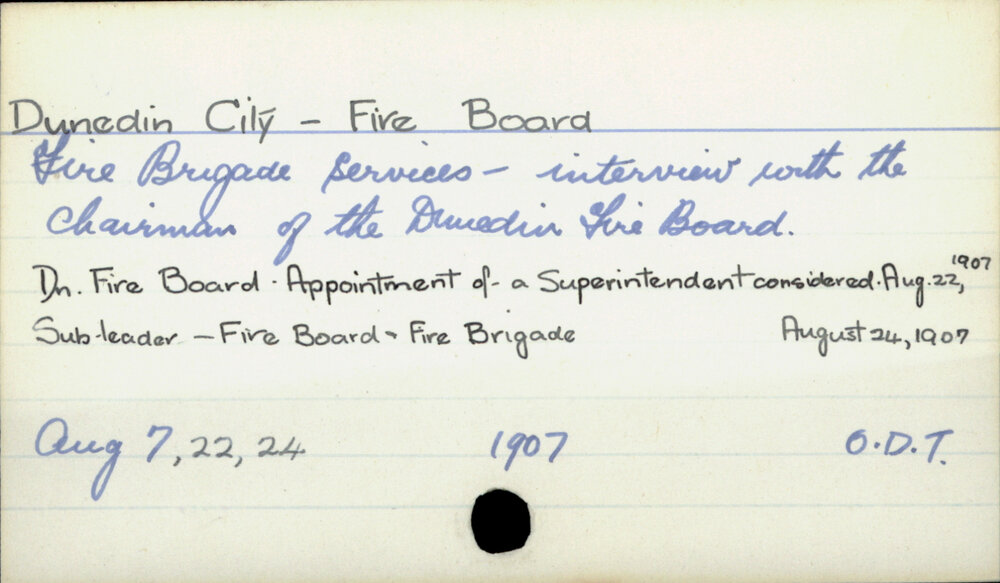 Dunedin City - Fire Board