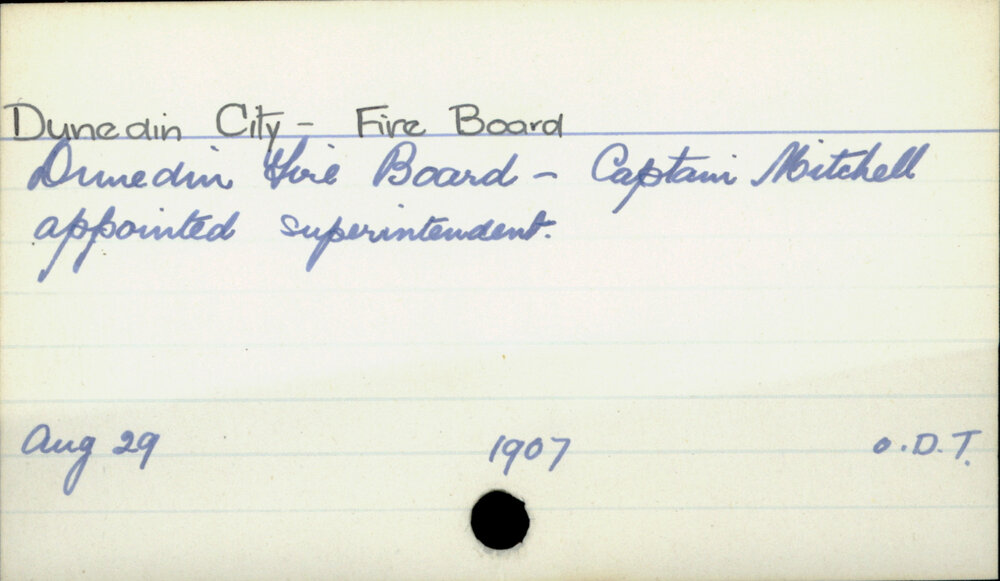 Dunedin City - Fire Board