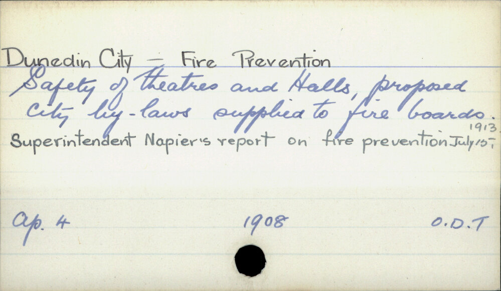Dunedin City - Fire Prevention