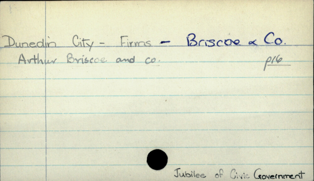 Dunedin City - Firms - Briscoe &amp; Co.
