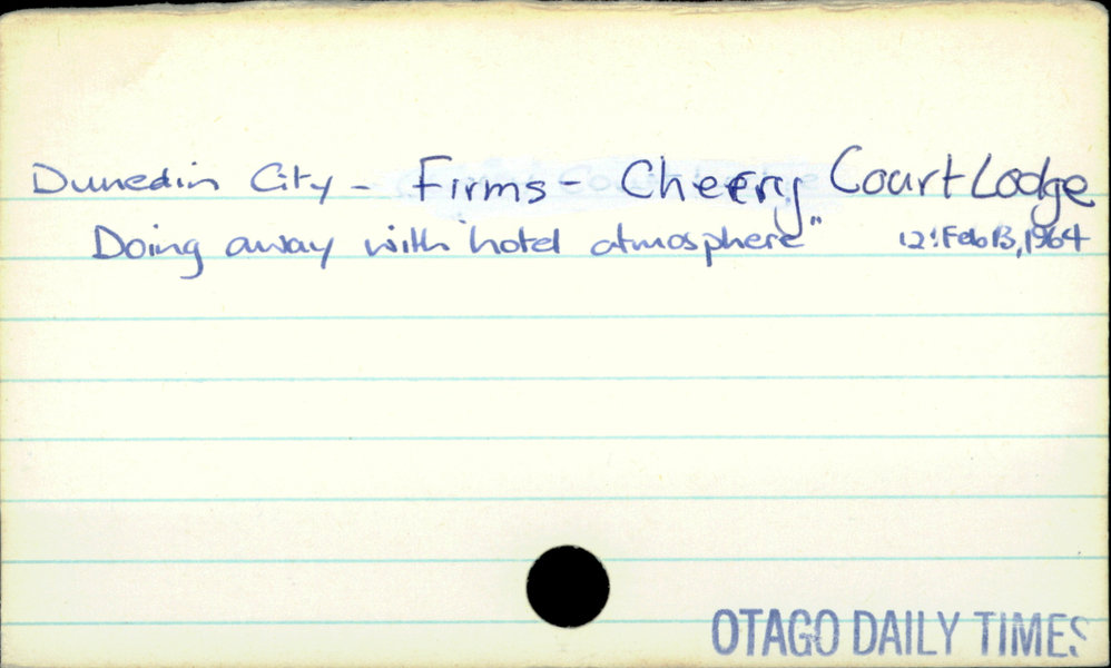Dunedin City - Firms - Cherry Court Lodge