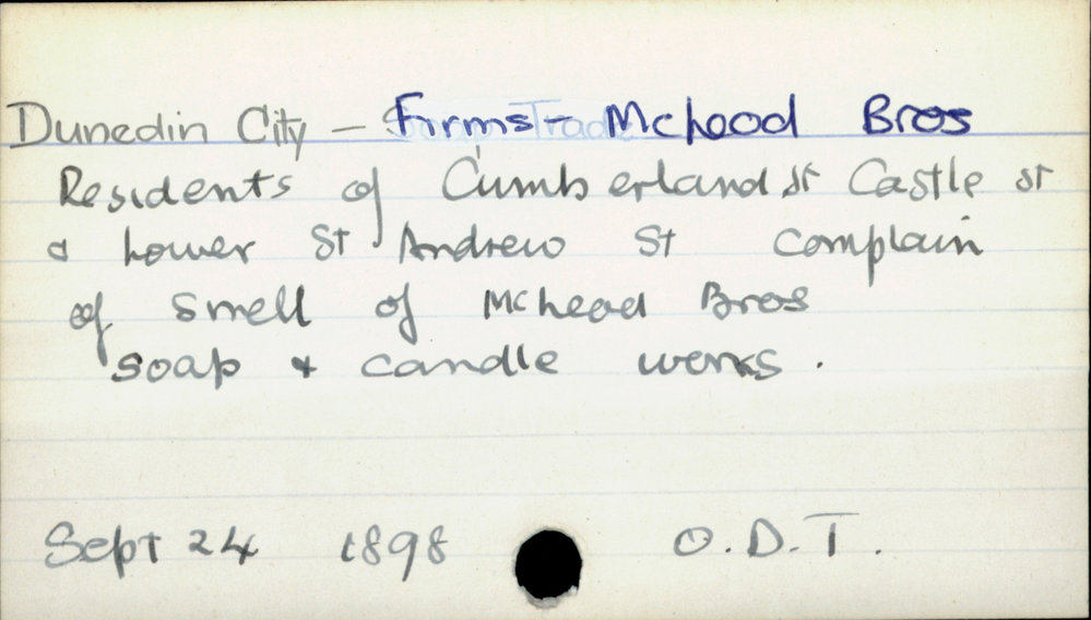 Dunedin City - Firms - McLeod Bros