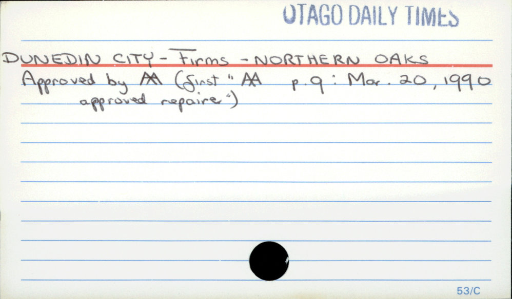 Dunedin City - Firms - Northern Oaks