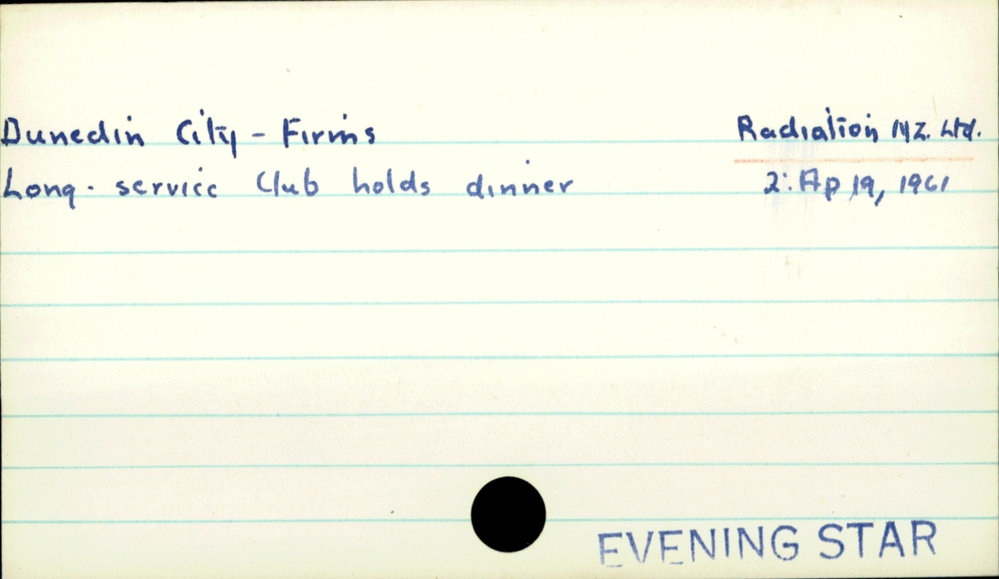 Dunedin City - Firms - Radiation N.Z. Ltd.