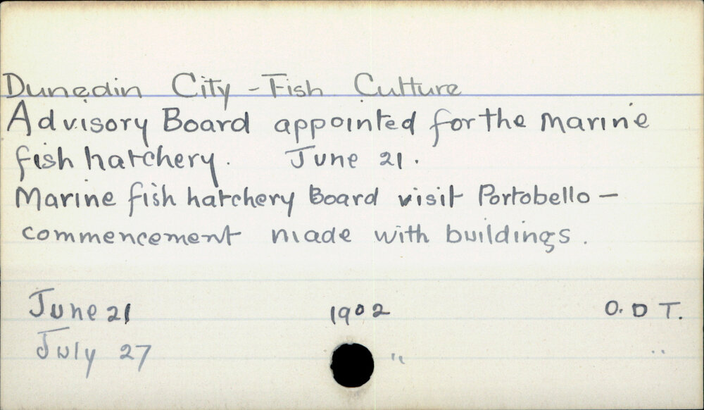 Dunedin City - Fish Culture