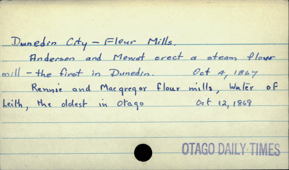 Dunedin City - Flour Mills