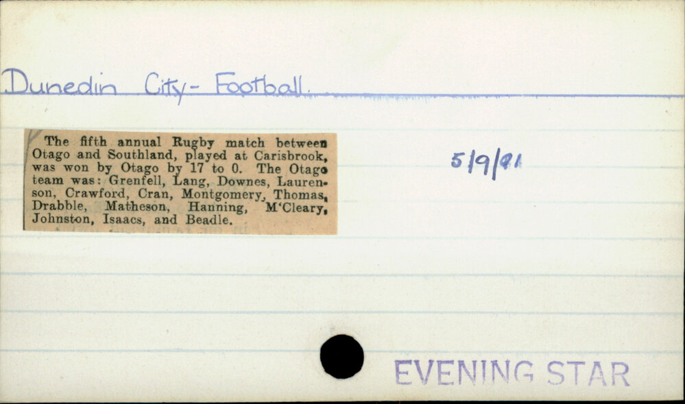 Dunedin City - Football
