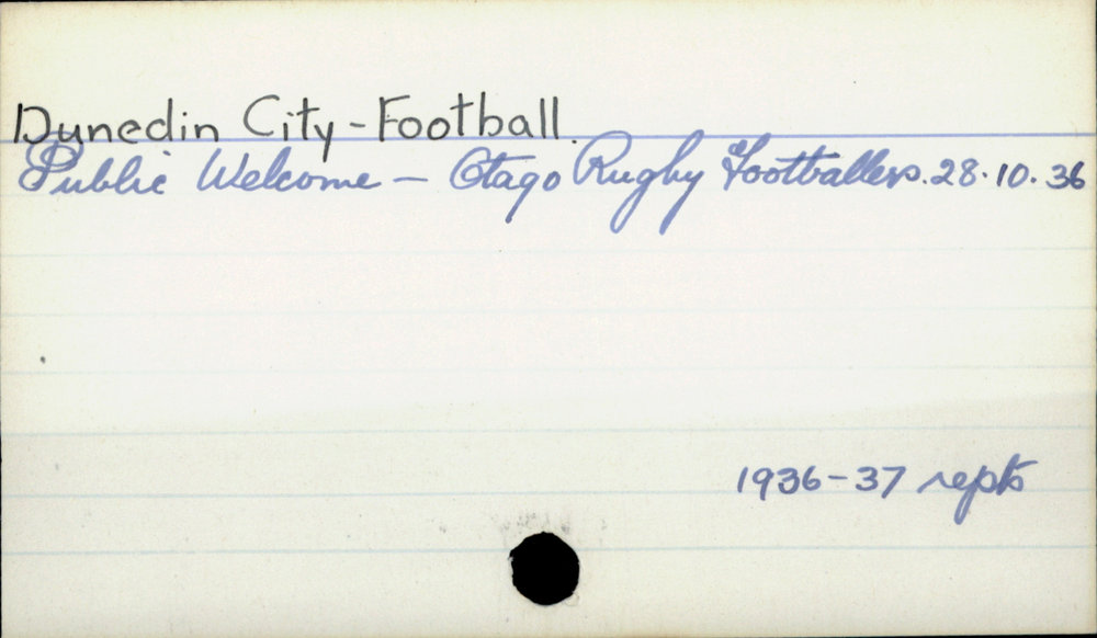 Dunedin City - Football.