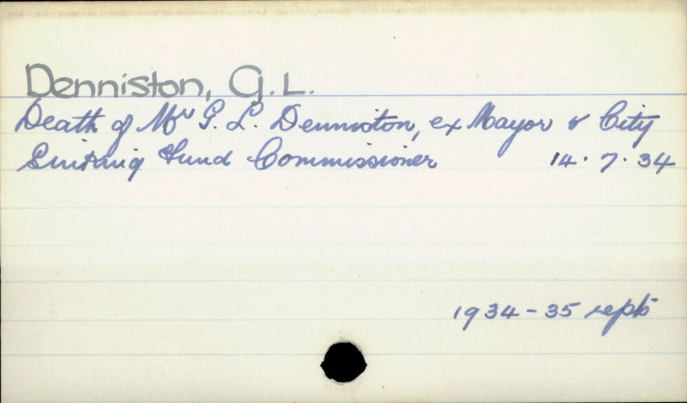 Denniston, G. L.
