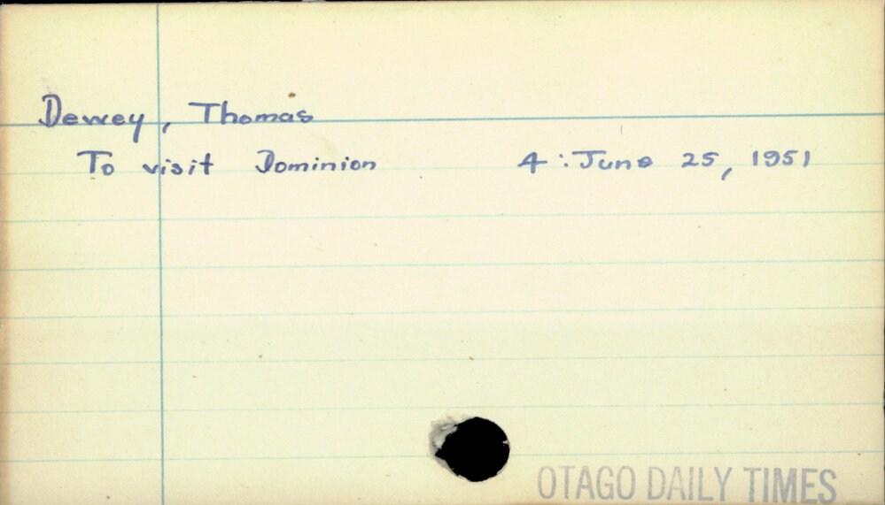 Dewey, Thomas