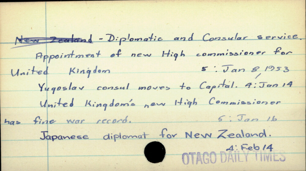 Diplomatic and Consular Service